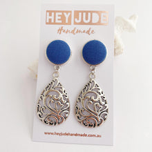 Load image into Gallery viewer, &#39;Josephine&#39; Antique Silver Drop Earrings
