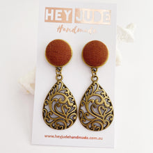 Load image into Gallery viewer, &#39;Josephine&#39; Antique Bronze Drop Earrings