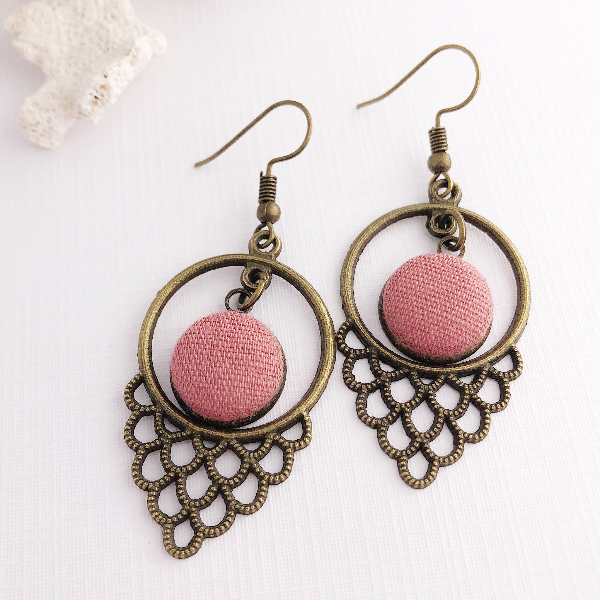Bronze hot sale dangle earrings